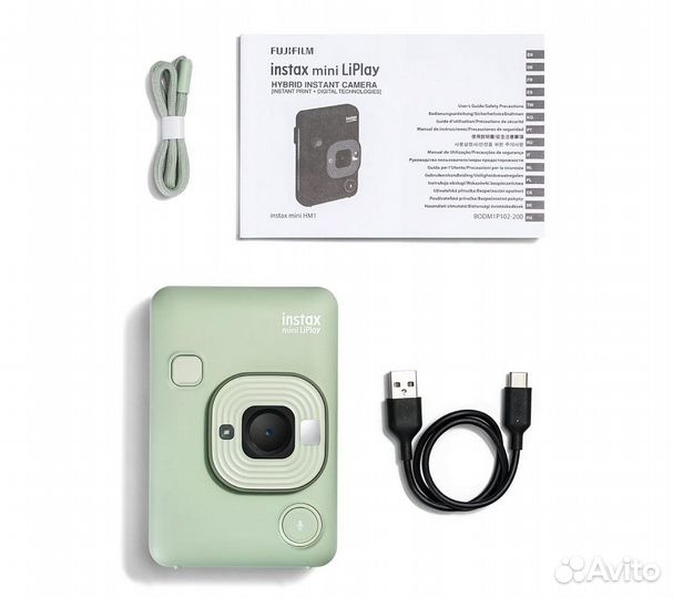 Моментальная фотокамера Fujifilm Instax Mini LiPlay Hybrid Matcha Green