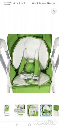 Музыкальный стульчик-качели для кормления