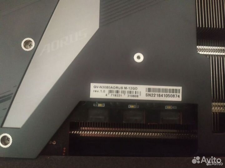 Видеокарта gigabyte RTX 3080 12Gb aorus master