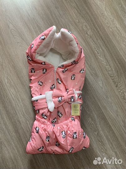 Конверт на выписку для девочки осень - зима