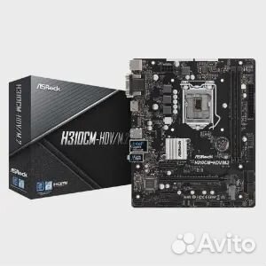 Материнская плата ASRock H310CM-HDV/M.2, LGA 1151