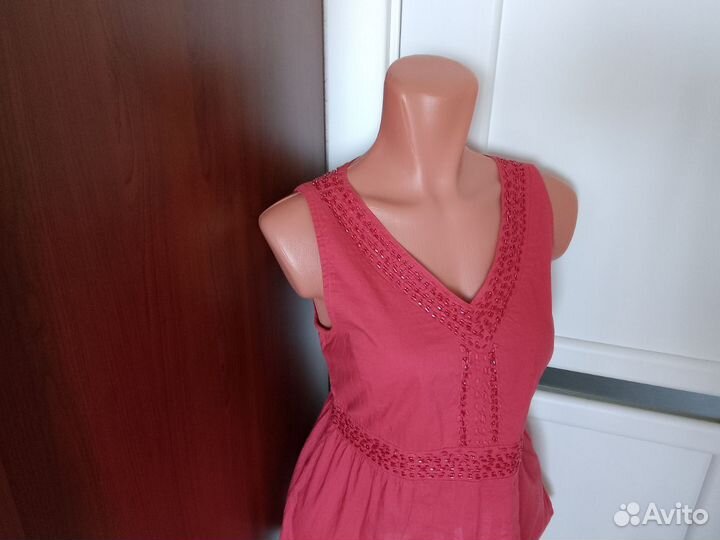 Блузка - топ с бисером 44 - 46 размер