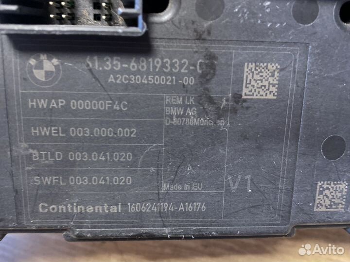 Bmw 3 f30 блок управления Rem
