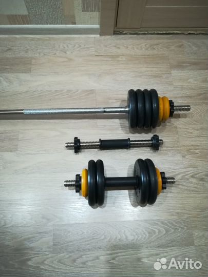 Разборные гантели и мини штанга