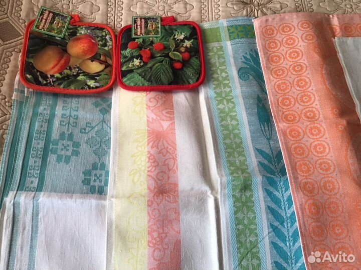 Льняные полотенца и салфетки