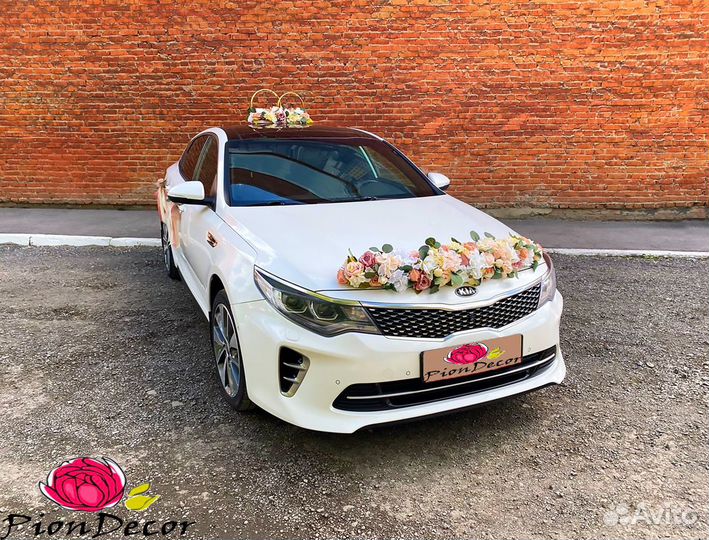 Свадебные украшения на авто № 155