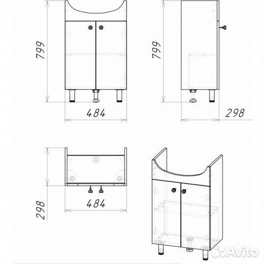 Тумба под раковину