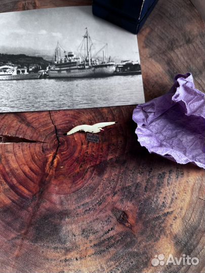 Брошь Чайка память Крыма СССР