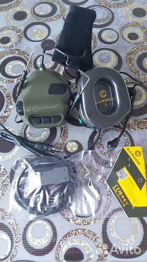 Оригинальные наушники earmor М 32 с кнопкой PTT