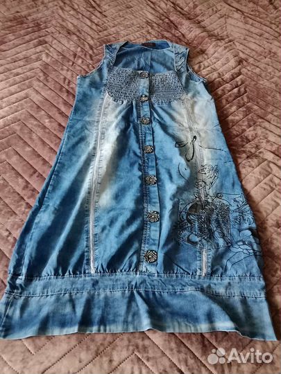 Джинсовый сарафан