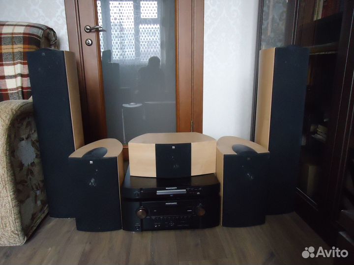 Музыкальный центр marantz + колонки KEF
