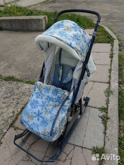 Детские санки коляска