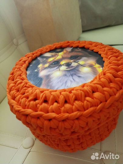 Корзина для хранения с крышкой