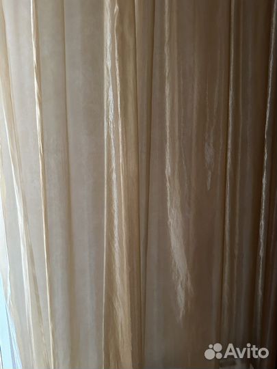 Комплект шторы и тюль Б/у