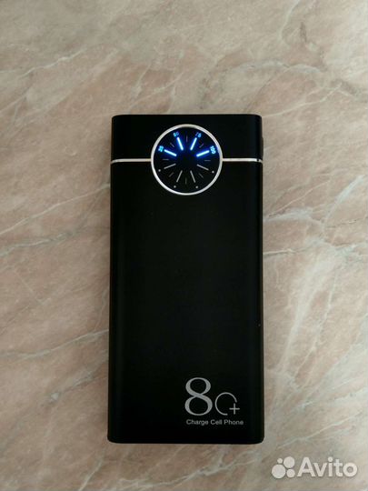 Внешний аккумулятор 10000 мАч с фонариком, новый