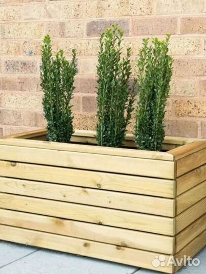 Кашпо для цветов деревянное