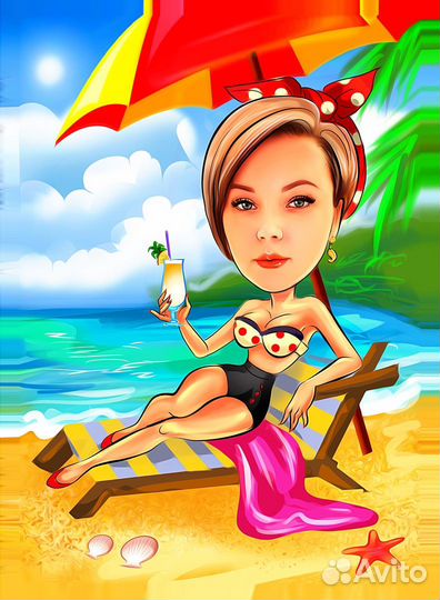 Шарж по фото на заказ