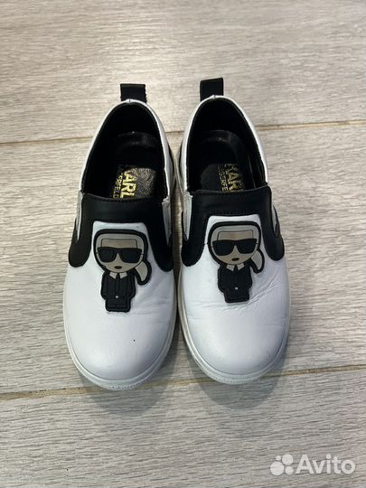 Karl lagerfeld слипоны ботинки кожа