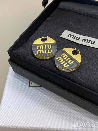 Серьги Miu Miu