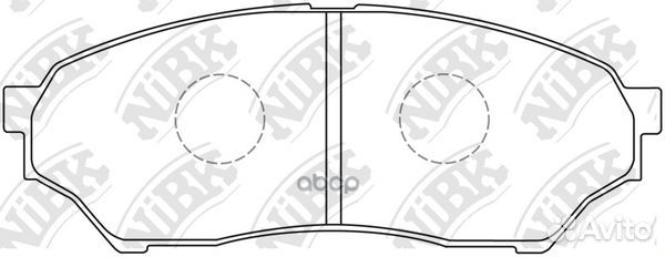 Колодки тормозные дисковые mitsubishi pajero MI