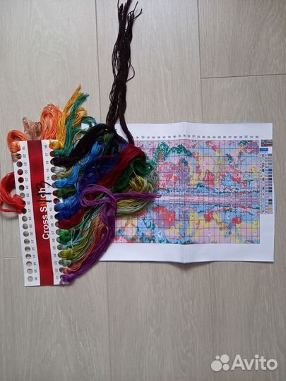 Набор для вышивания крестом 40х80 см