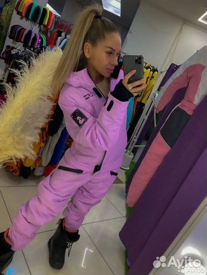 Комбинезон женский Winter Fox фиолетовый