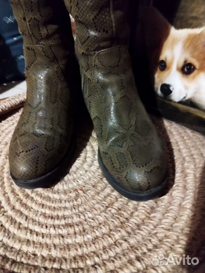 Сапоги натуральная кожа 37