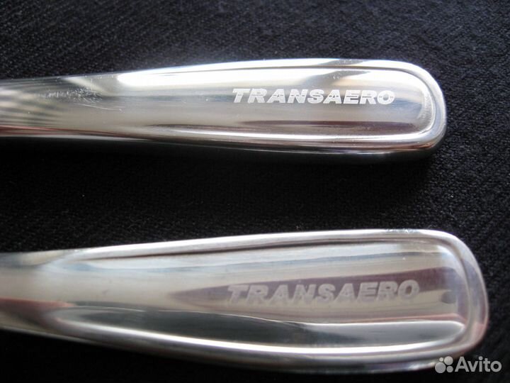 Столовые приборы а/к Трансаэро: вилка, ложка, нож