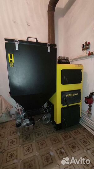 Автоматический твёрдотопливный котёл Pereko