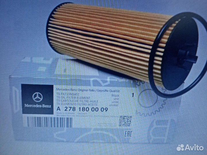 Фильтр масляный MB арт. A278 180 00 09