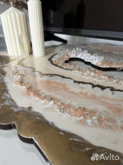 Жеоды картина смолой дизайнерская абстракция ремон