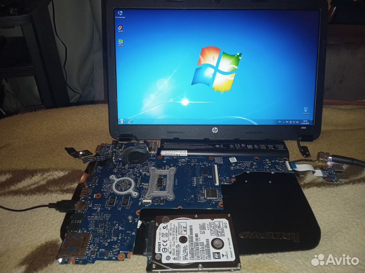 Мат.плата Нp 250 G1,Hp 2000 (отл.состояние)