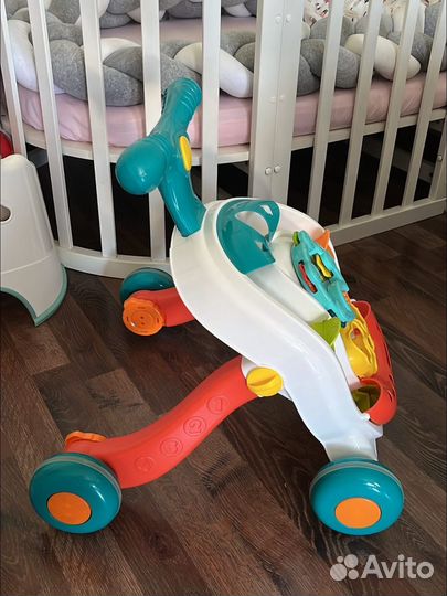 Ходунки каталка детские 2в1