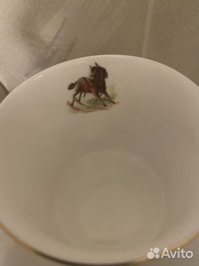 Набор из 4 х чашек. Костяной фарфор