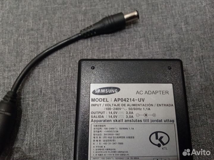 Блок питания Samsung 14V 3A оригинал (AP04214-UV)
