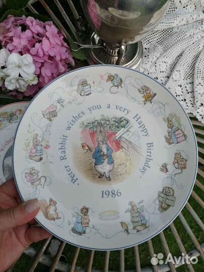 Коллекционная тарелка Peter Rabbit. Wedgwood