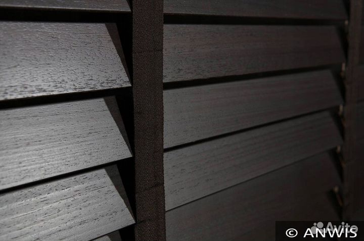 Деревянные жалюзи для беседки