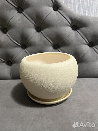 Новый горшок керамический шар