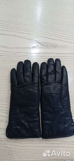 Перчатки женские кожаные новые