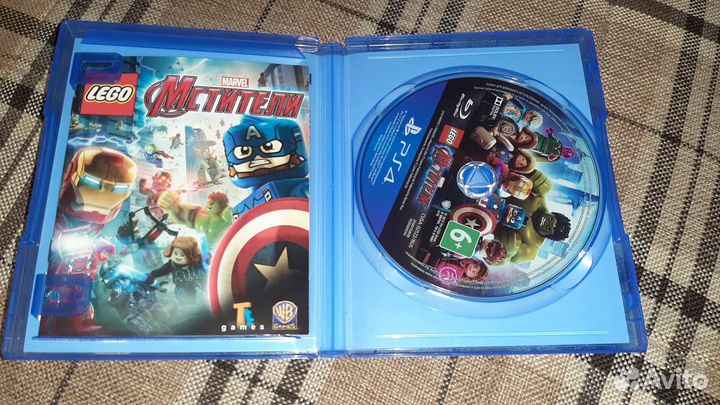 PS4 Мстители Lego Marvel диск с игрой
