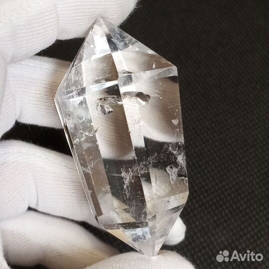 Горный хрусталь двухголовик кристалл