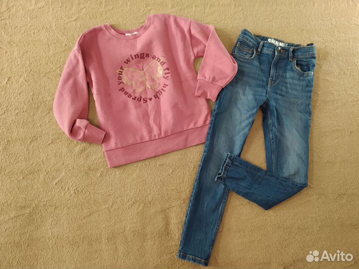 Фирменные вещи пакетом на девочку 122-128 см