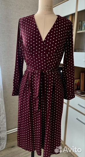 Платье женское 44 46 бордовое