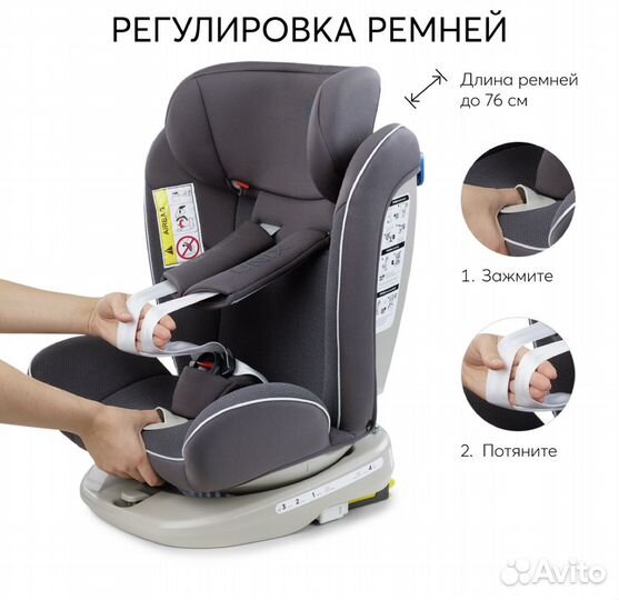 Детское автокресло от 0 поворотное Happy Baby Unix