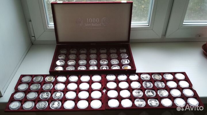 Экспортный набор 82 юбилейные монет СССР пруф RAR