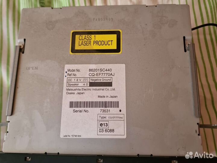 Магнитола Subaru Forester SH