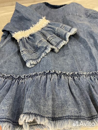 Джинсовая рубашка для девочки Италия