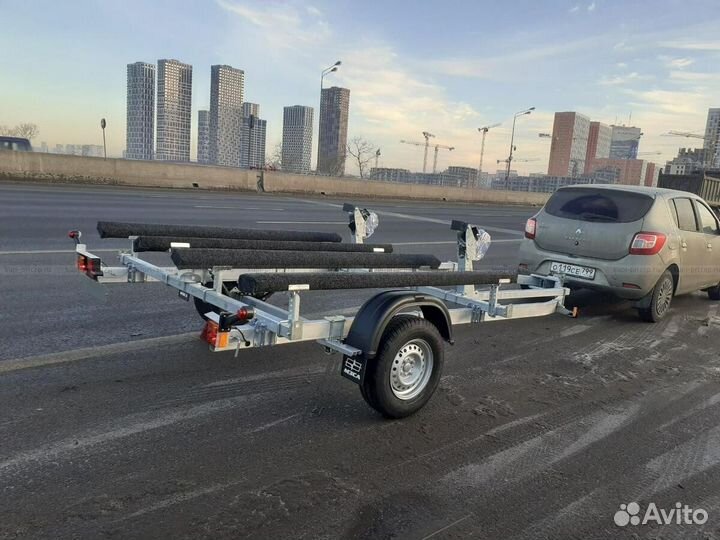 Прицеп для лодки мзса 81772В исп.101 2 гидроцикла