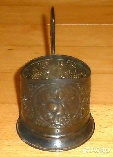 Подстаканник Фрукты Мельхиор