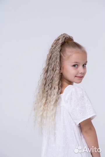 Кудрявый хвост на резинке, детский